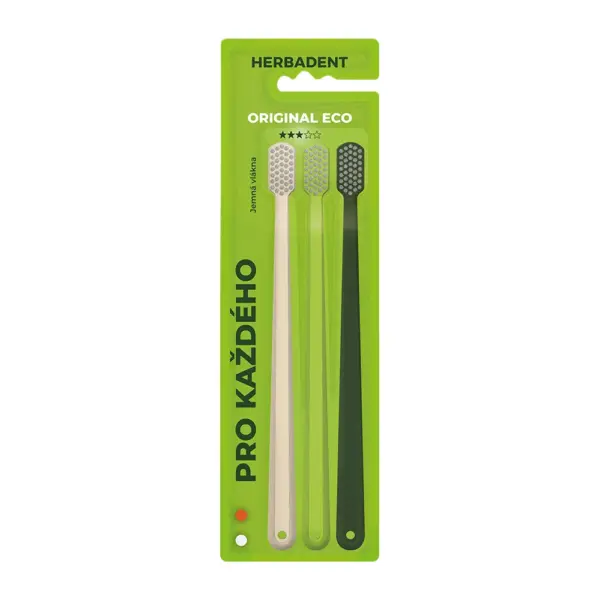 HERBADENT ORIGINAL Eco 3* Zahnbürste TRIO