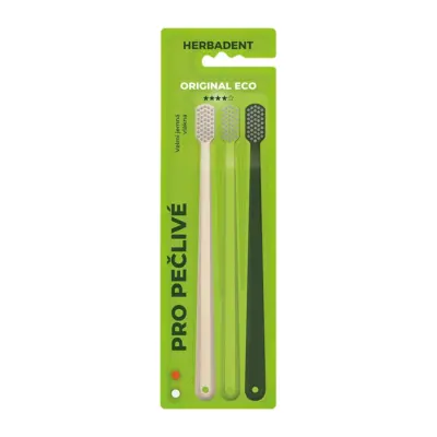 HERBADENT ORIGINAL Eco 4* Zahnbürste TRIO